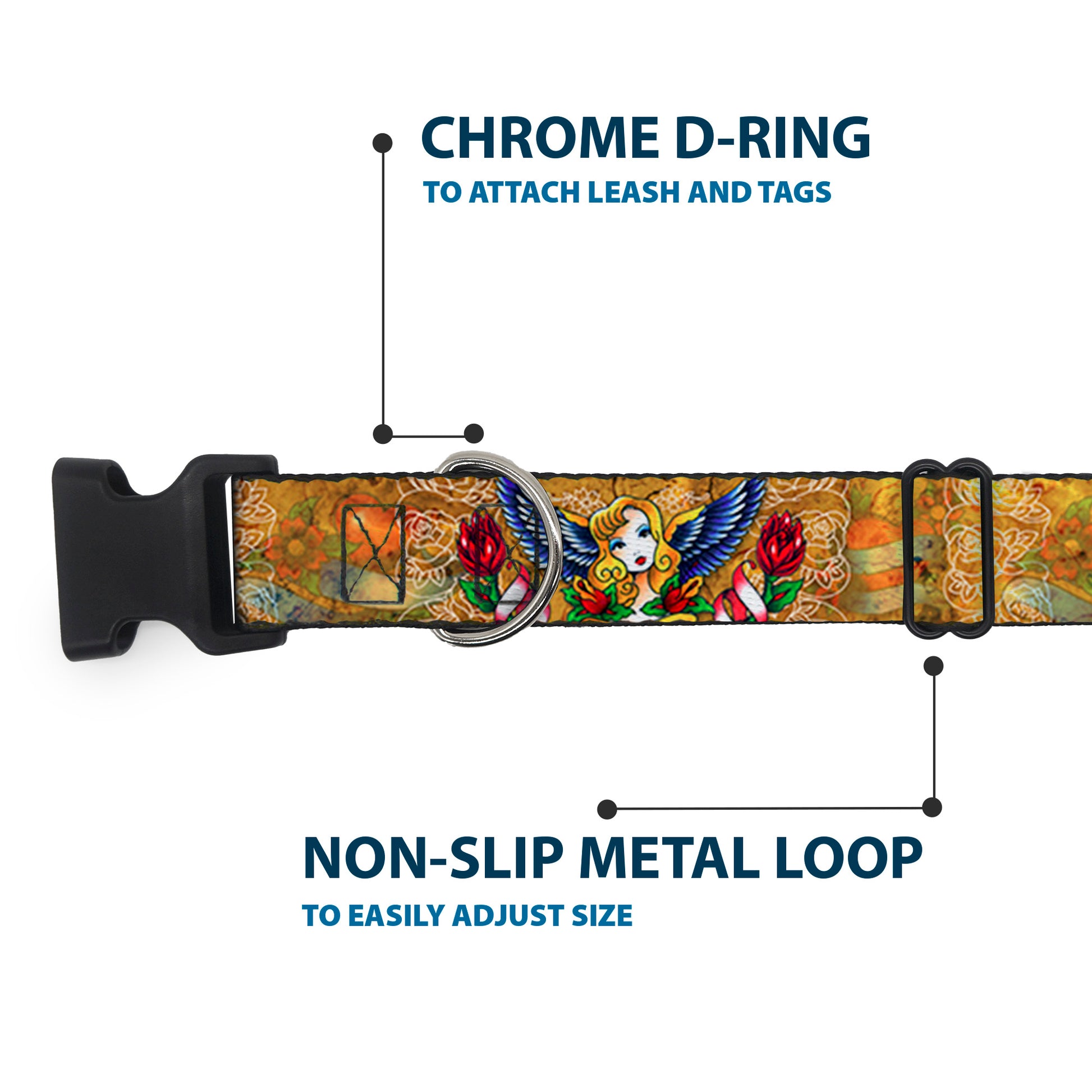 Plastic Clip Collar - TJ-Blonde Plastic Clip Collars Tattoo Johnny