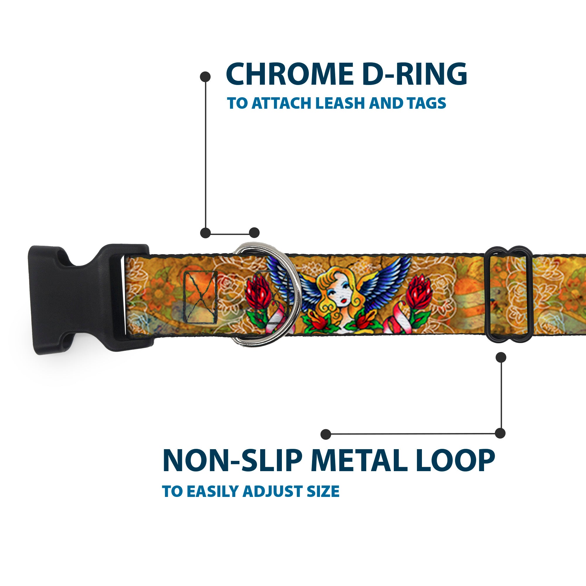 Plastic Clip Collar - TJ-Blonde Plastic Clip Collars Tattoo Johnny