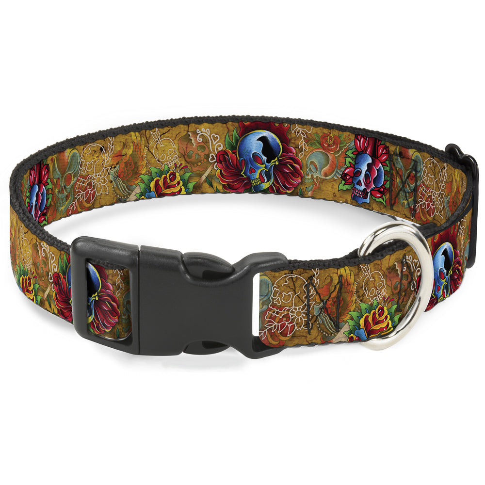 Plastic Clip Collar - TJ-Candles & Skulls Plastic Clip Collars Tattoo Johnny