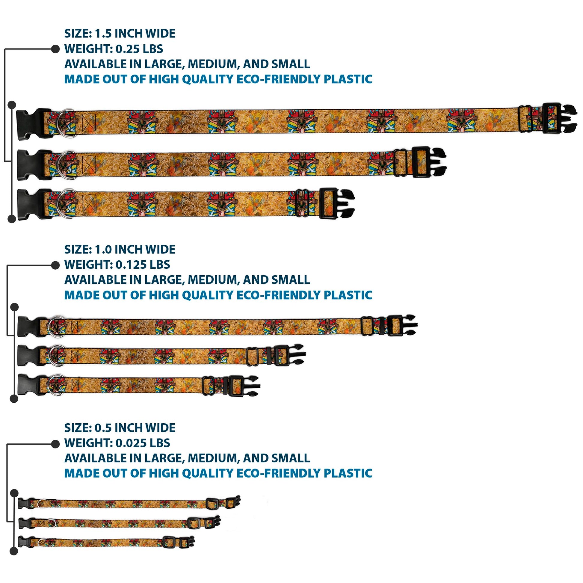 Plastic Clip Collar - TJ-Religious Plastic Clip Collars Tattoo Johnny