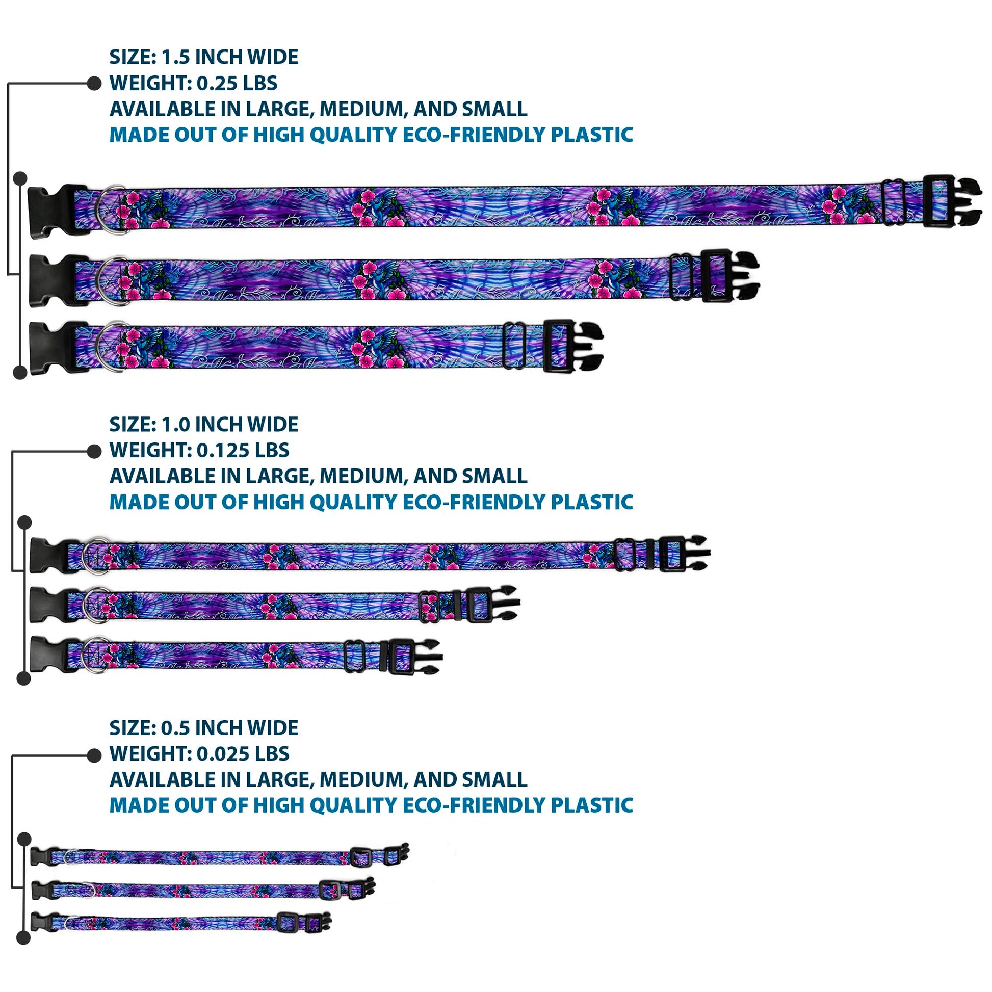 Plastic Clip Collar - TJ-Hummingbird Plastic Clip Collars Tattoo Johnny