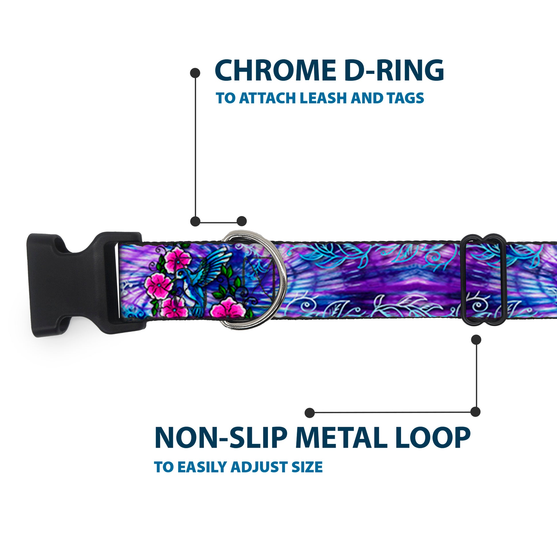 Plastic Clip Collar - TJ-Hummingbird Plastic Clip Collars Tattoo Johnny