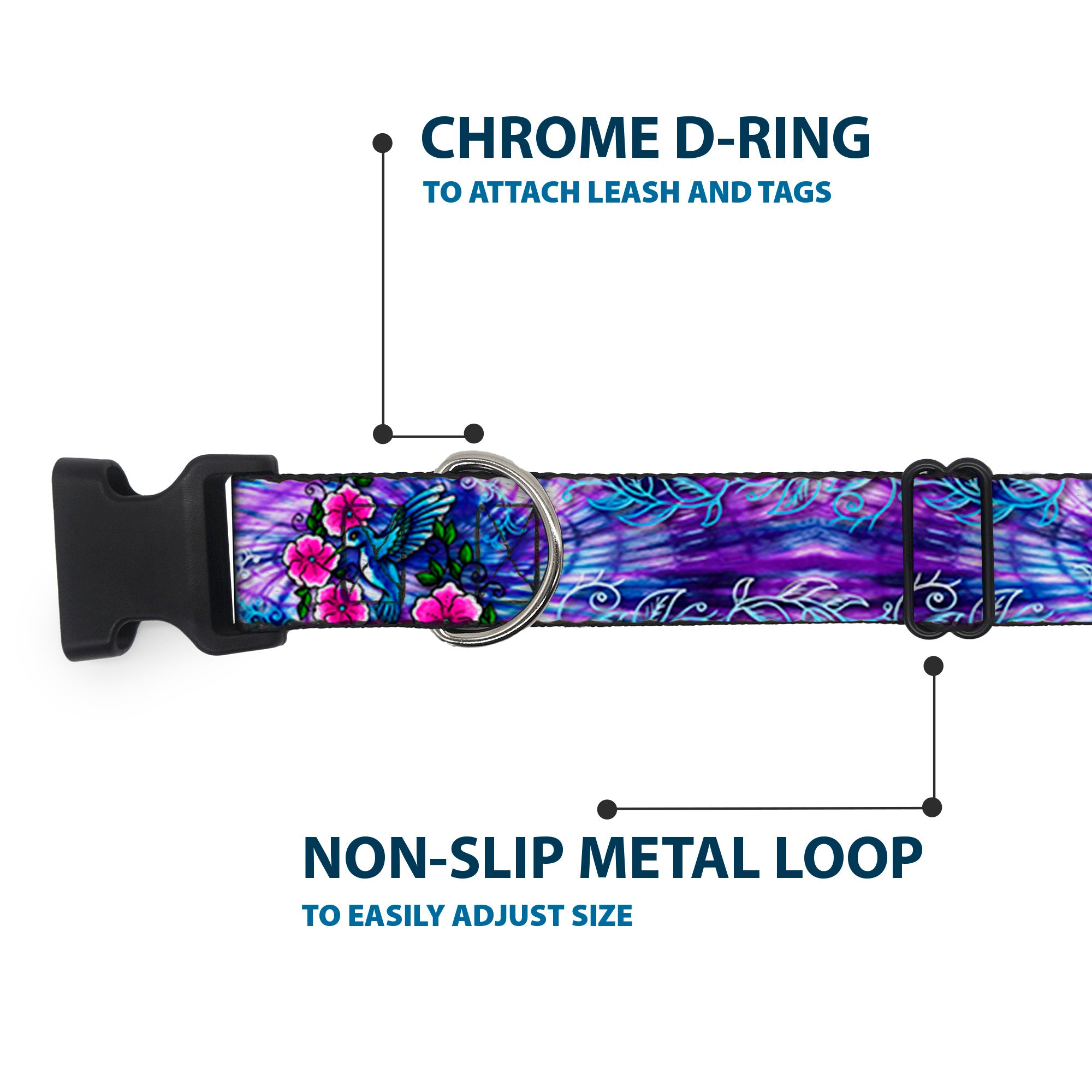 Plastic Clip Collar - TJ-Hummingbird Plastic Clip Collars Tattoo Johnny