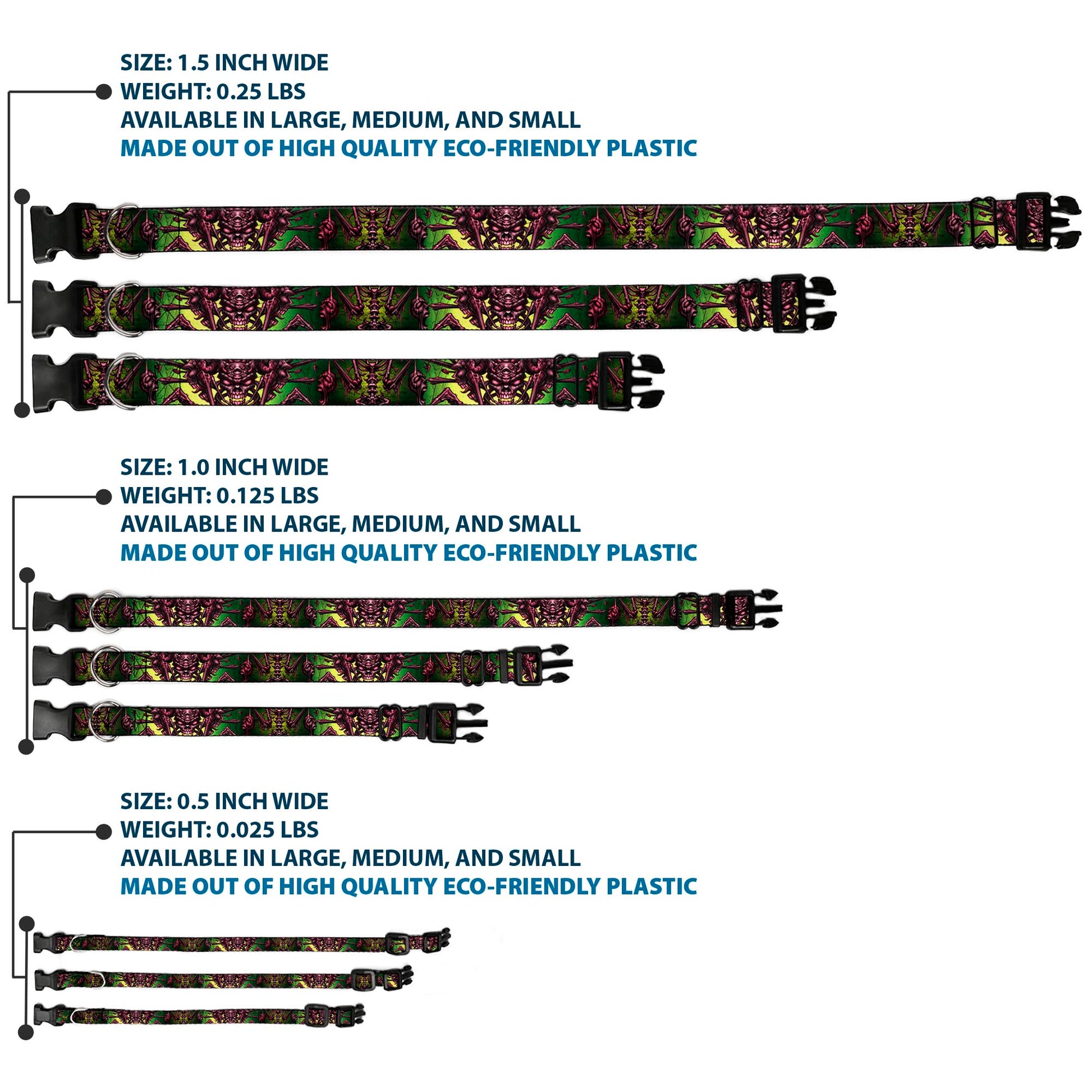 Plastic Clip Collar - TJ-Bone Man Plastic Clip Collars Tattoo Johnny