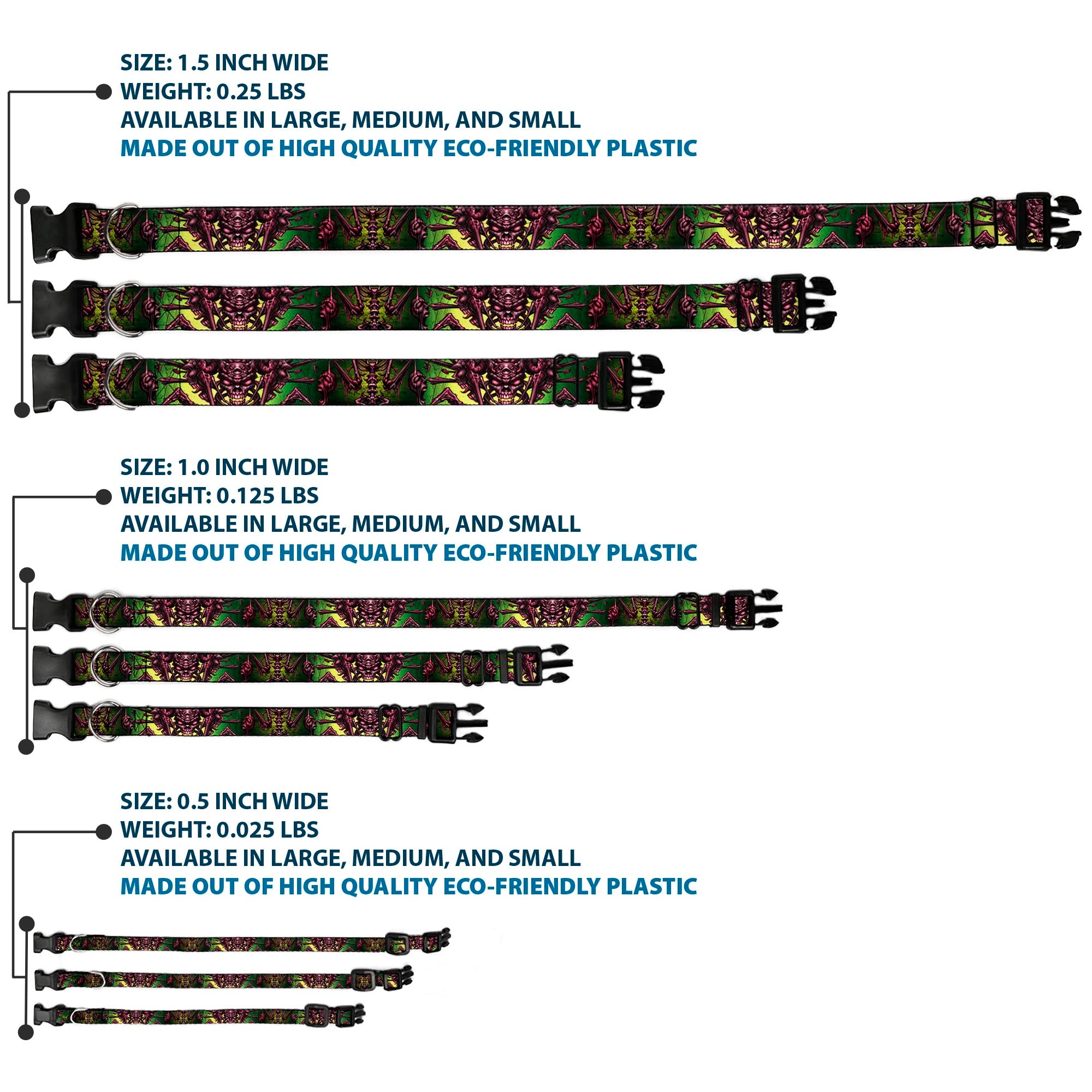 Plastic Clip Collar - TJ-Bone Man Plastic Clip Collars Tattoo Johnny