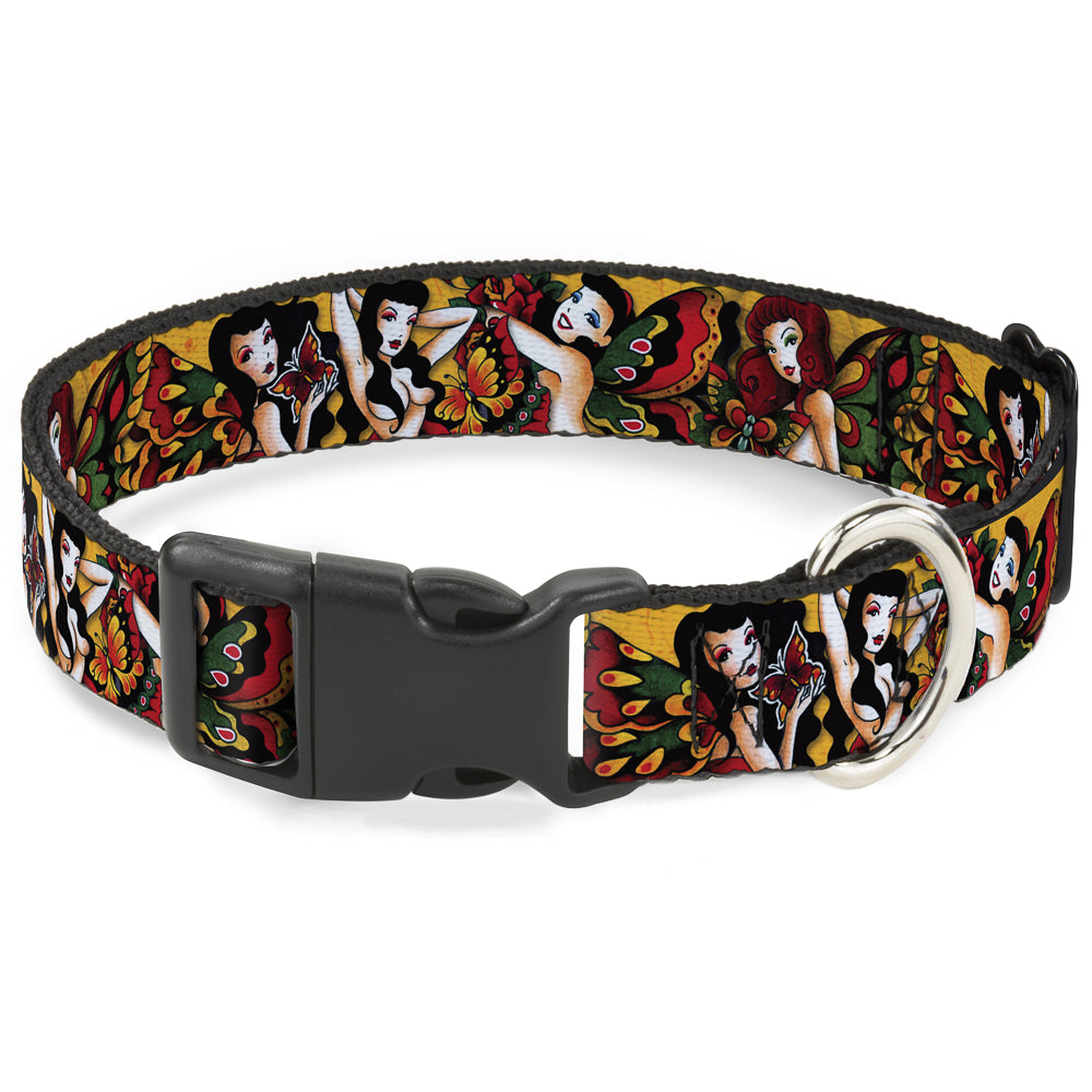 Plastic Clip Collar - TJ-Butterfly Girl Plastic Clip Collars Tattoo Johnny