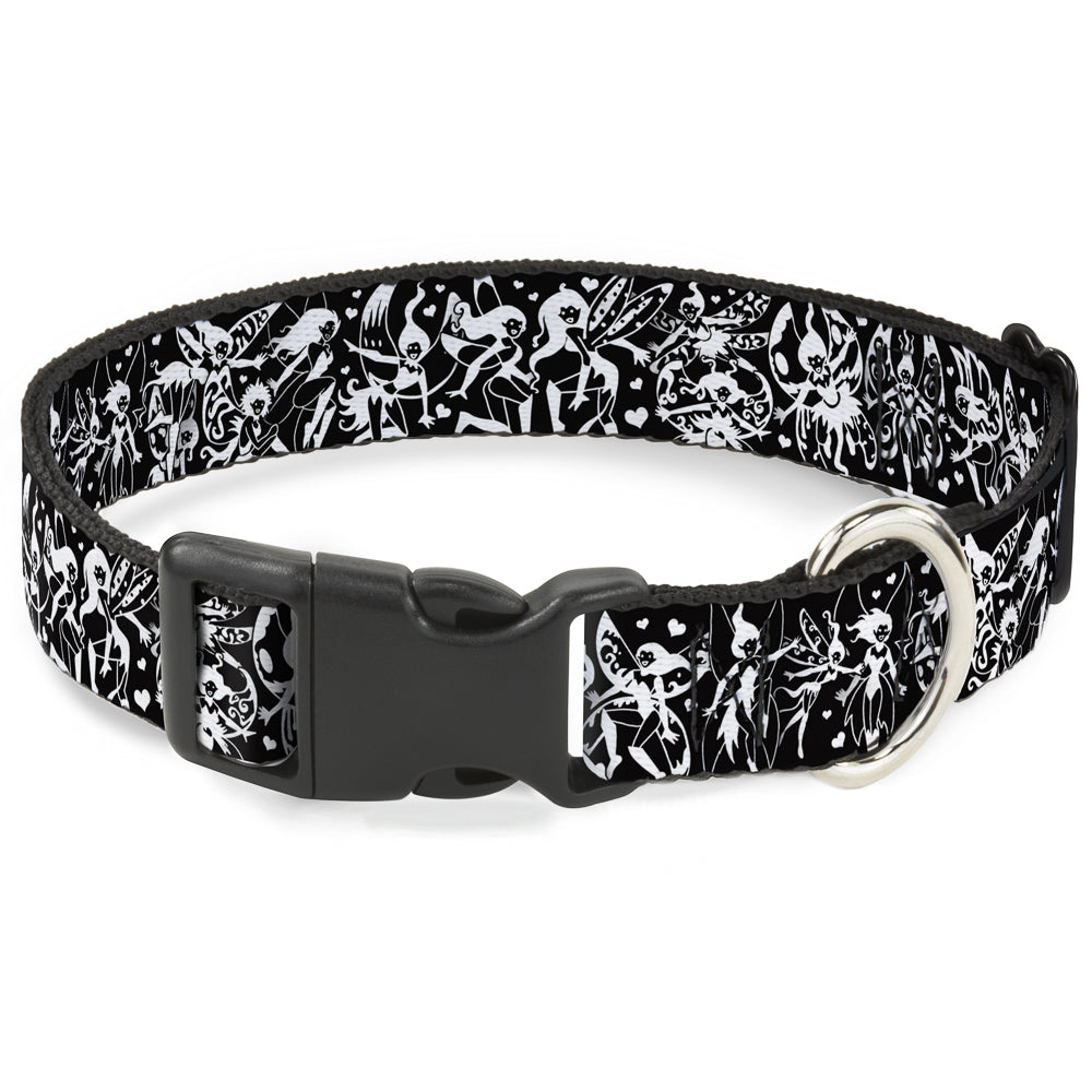 Plastic Clip Collar - TJ-Fairies Black/White Plastic Clip Collars Tattoo Johnny