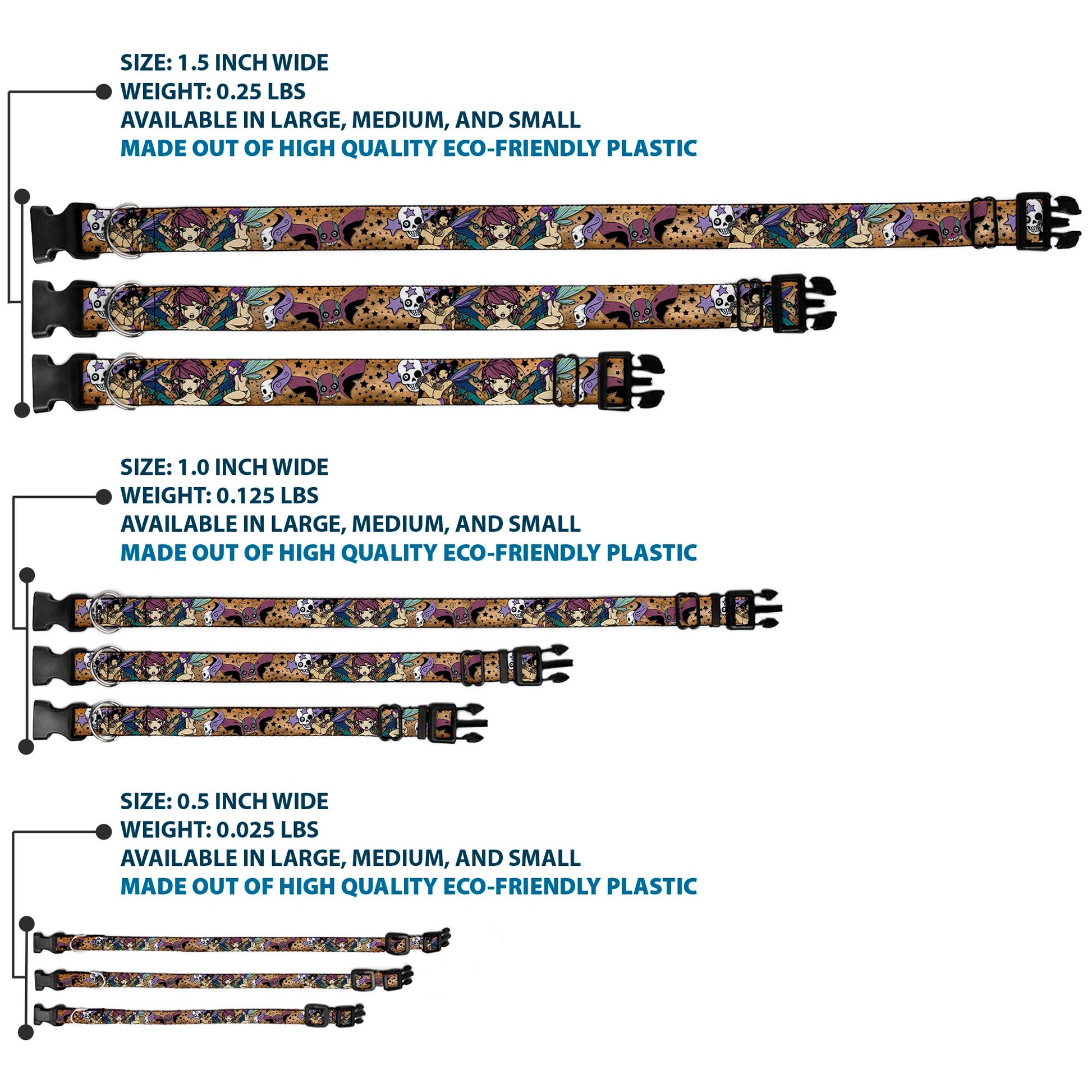 Plastic Clip Collar - TJ-Fairy Gothic Plastic Clip Collars Tattoo Johnny