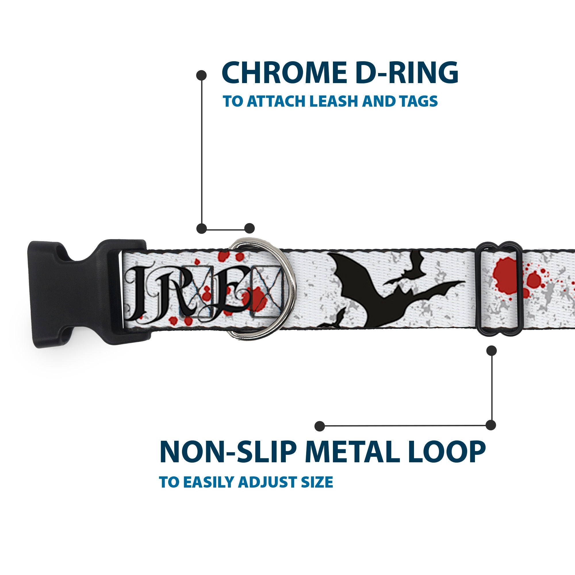 Plastic Clip Collar - Team Vampire Plastic Clip Collars Buckle-Down