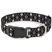 Plastic Clip Collar - Tapestry 1 Black Plastic Clip Collars Buckle-Down