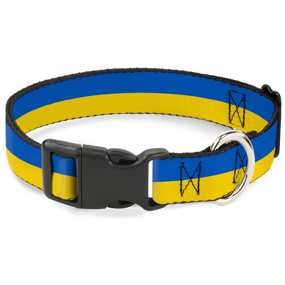 Plastic Clip Collar - Ukraine Flag Continuous Plastic Clip Collars Buckle-Down