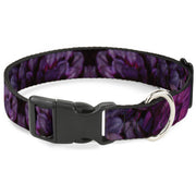 Plastic Clip Collar - Vivid Floral Collage Pinks Plastic Clip Collars Buckle-Down