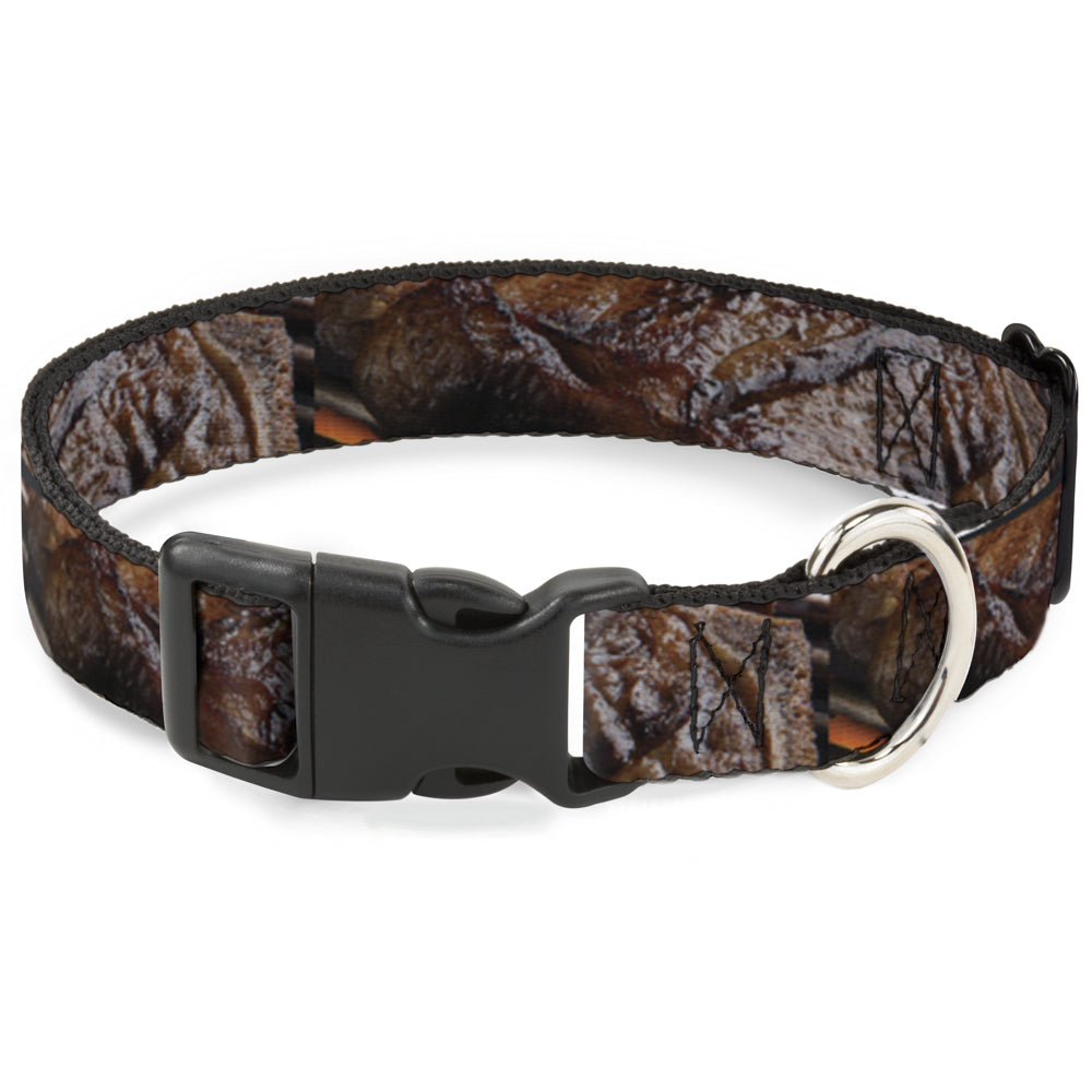 Plastic Clip Collar - Vivid Grilled Steak Plastic Clip Collars Buckle-Down