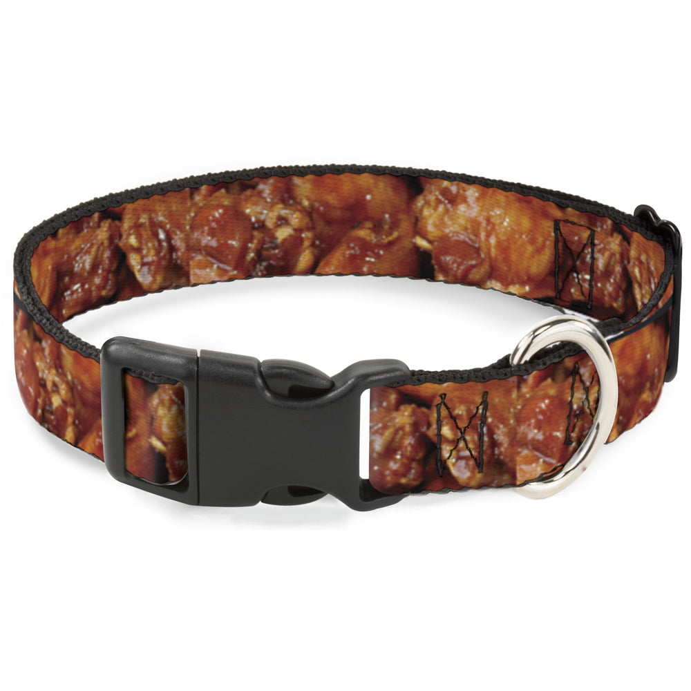 Plastic Clip Collar - Vivid Hot Wings Stacked Plastic Clip Collars Buckle-Down