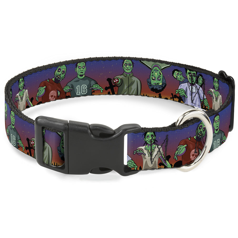Plastic Clip Collar - Walking Zombies Plastic Clip Collars Buckle-Down