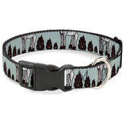 Plastic Clip Collar - Zebra Poops Color Plastic Clip Collars Buckle-Down
