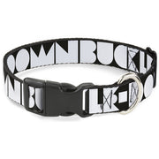 Plastic Clip Collar - BUCKLE-DOWN Shapes Black/White Plastic Clip Collars Buckle-Down