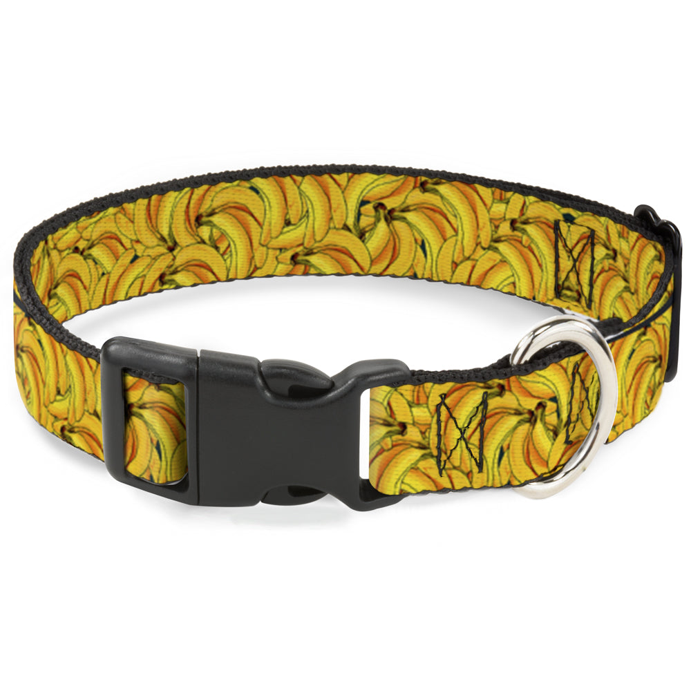 Plastic Clip Collar - Banana Bunches Stacked Plastic Clip Collars Buckle-Down