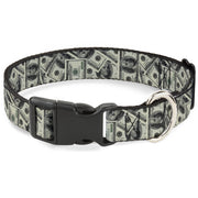 Plastic Clip Collar - Benjamins2 Stacked Plastic Clip Collars Buckle-Down