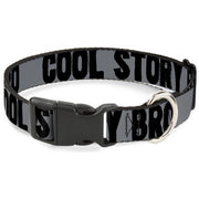 Plastic Clip Collar - COOL STORY BRO Gray/Black Plastic Clip Collars Buckle-Down