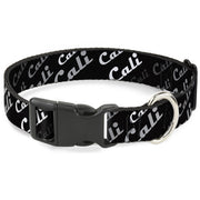 Plastic Clip Collar - CALI Fade Diagonal Black/Gray/White Plastic Clip Collars Buckle-Down