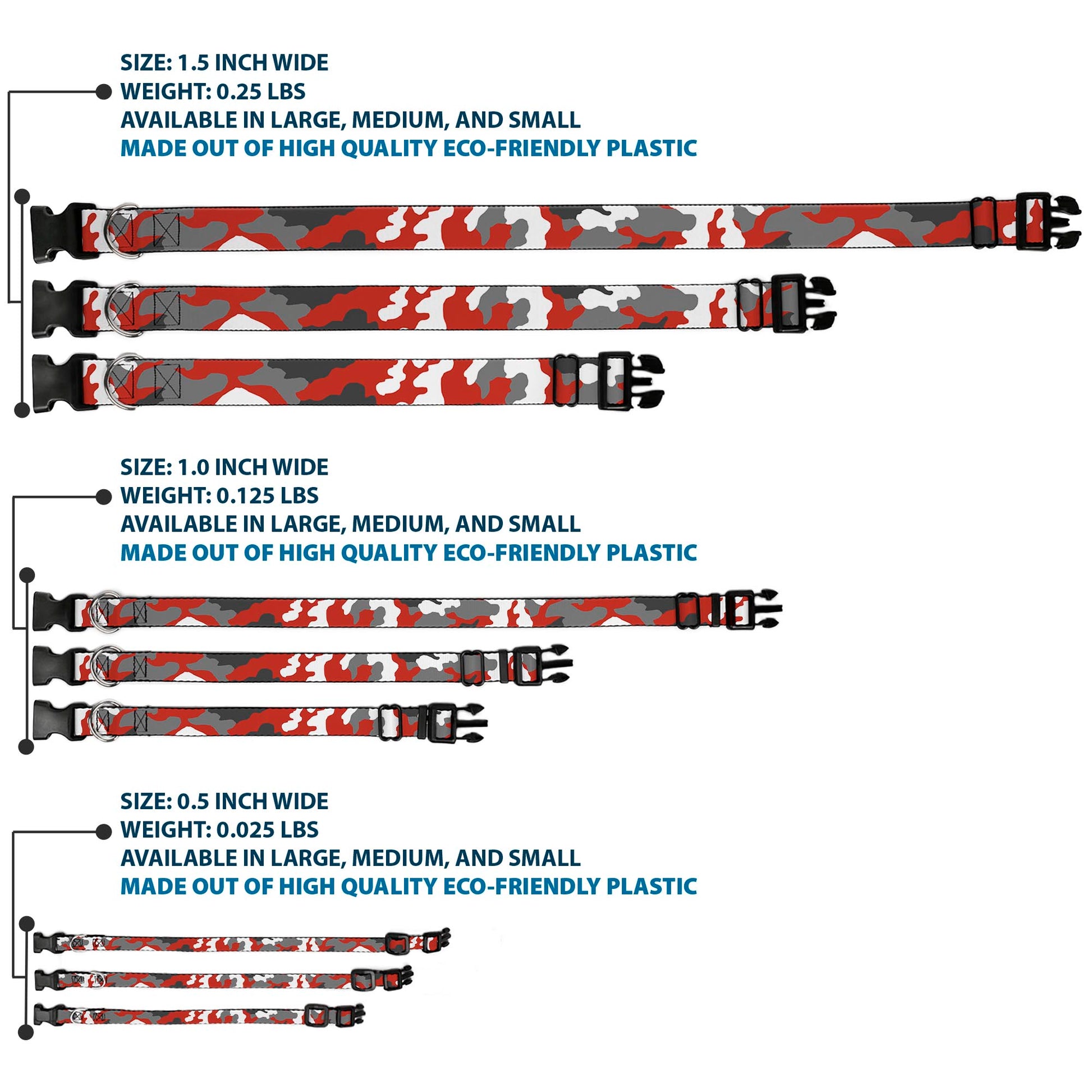 Plastic Clip Collar - Camo Orange Plastic Clip Collars Buckle-Down