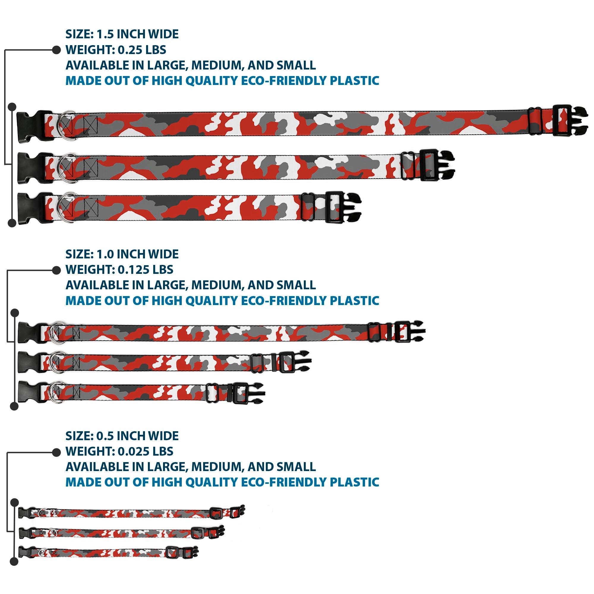 Plastic Clip Collar - Camo Orange Plastic Clip Collars Buckle-Down