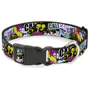 Plastic Clip Collar - Cali Bear/CALI Graffiti/Pot Leaves Black/Multi Color Plastic Clip Collars Buckle-Down