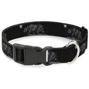 Plastic Clip Collar - Cali Bear Black/Grays Plastic Clip Collars Buckle-Down