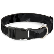 Plastic Clip Collar - Camo Charcoal Plastic Clip Collars Buckle-Down