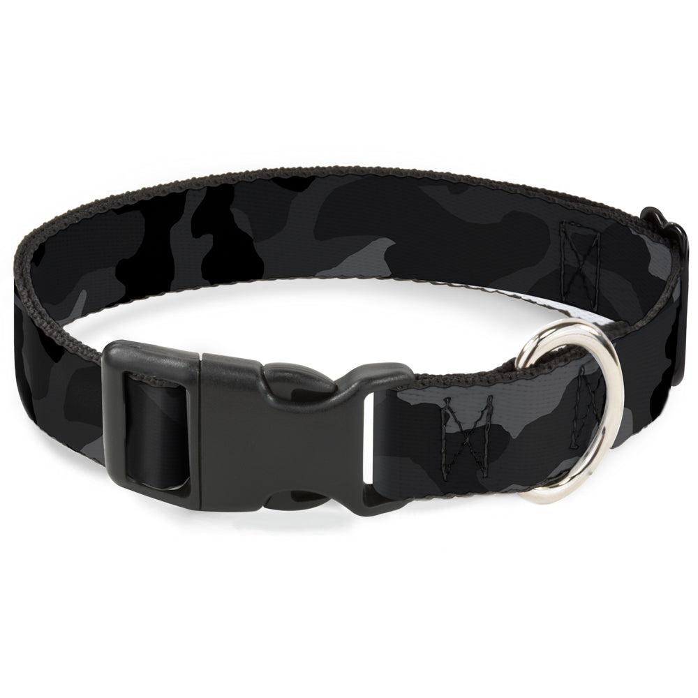 Plastic Clip Collar - Camo Charcoal Plastic Clip Collars Buckle-Down