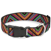 Plastic Clip Collar - Diamond Freehand Multi Color Plastic Clip Collars Buckle-Down