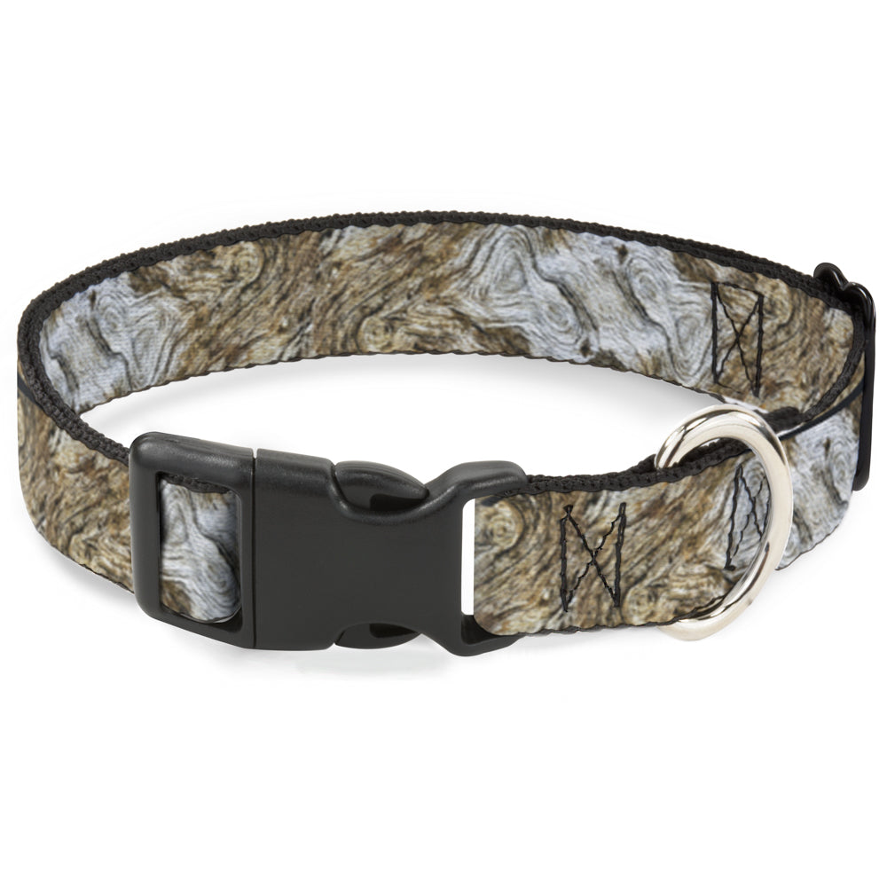 Plastic Clip Collar - Driftwood Grain Plastic Clip Collars Buckle-Down