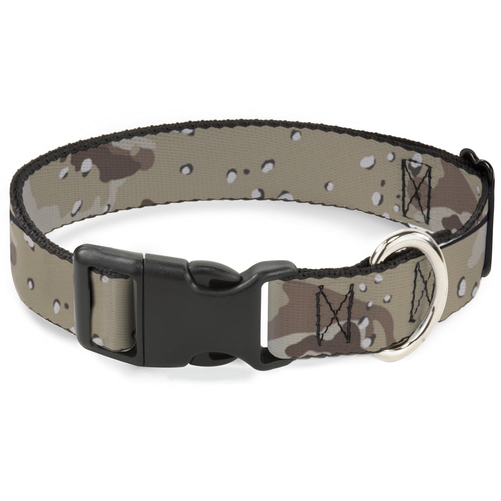 Plastic Clip Collar - Desert Camo Tans/Browns Plastic Clip Collars Buckle-Down