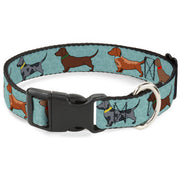 Plastic Clip Collar - Dachshund 4-Dogs/Paws Aquas Plastic Clip Collars Buckle-Down