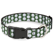 Plastic Clip Collar - Golf Balls Green/White Plastic Clip Collars Buckle-Down