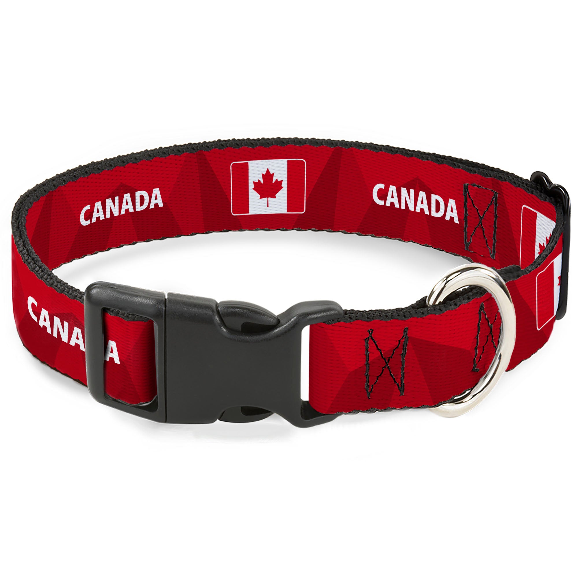Plastic Clip Collar - Global Soccer Cup Series Canada Spirit Flag Plastic Clip Collars Buckle-Down