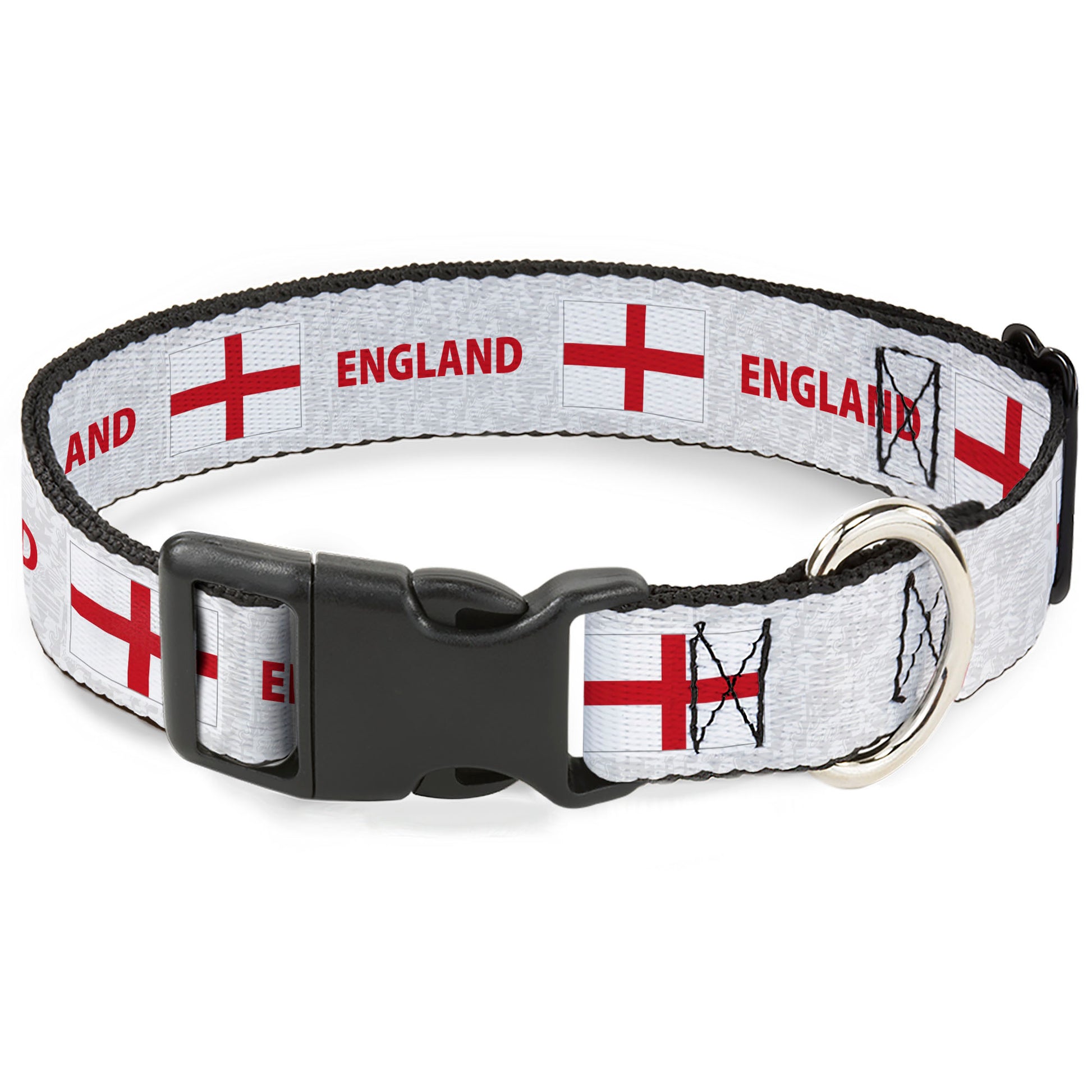 Plastic Clip Collar - Global Soccer Cup Series England Spirit Flag Plastic Clip Collars Buckle-Down