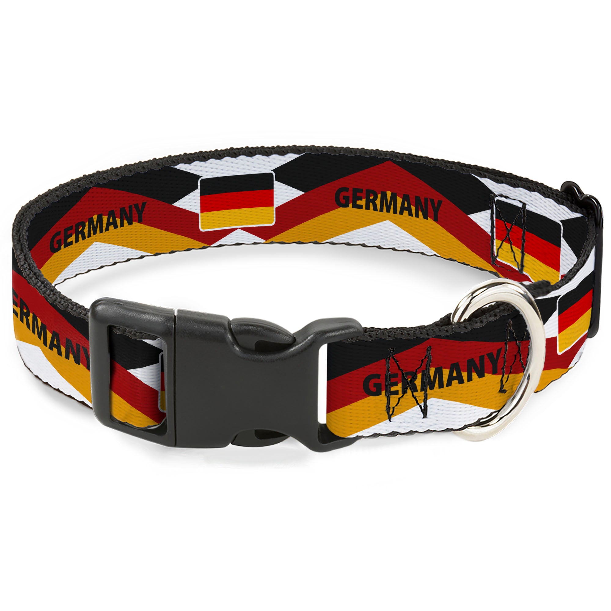Plastic Clip Collar - Global Soccer Cup Series Germany Spirit Flag Plastic Clip Collars Buckle-Down