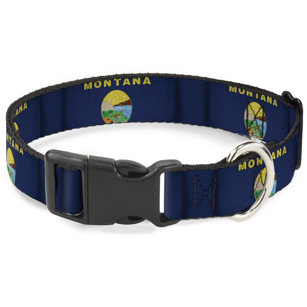 Plastic Clip Collar - Montana Flags Plastic Clip Collars Buckle-Down