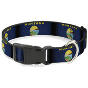 Plastic Clip Collar - Montana Flags2 Plastic Clip Collars Buckle-Down