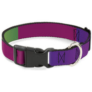 Plastic Clip Collar - Multi Color Blocks Plastic Clip Collars Buckle-Down