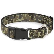Plastic Clip Collar - Mud Flap Girls Camo Browns Plastic Clip Collars Buckle-Down