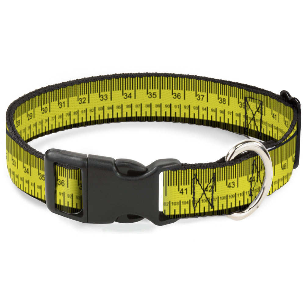 Plastic Clip Collar - Measuring Tape Inches + Centimeters Plastic Clip Collars Buckle-Down