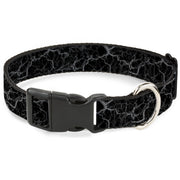 Plastic Clip Collar - Marble Black/Charcoal Gray Plastic Clip Collars Buckle-Down