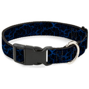 Plastic Clip Collar - Marble Black/Blue Plastic Clip Collars Buckle-Down