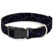 Plastic Clip Collar - Marble Black/Purple Plastic Clip Collars Buckle-Down