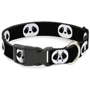 Plastic Clip Collar - Panda Face Black/White Plastic Clip Collars Buckle-Down
