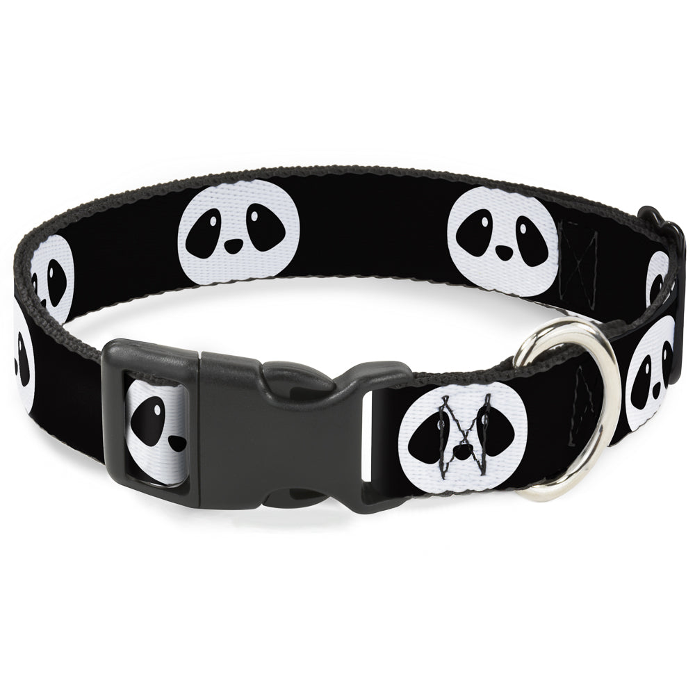 Plastic Clip Collar - Panda Face Black/White Plastic Clip Collars Buckle-Down
