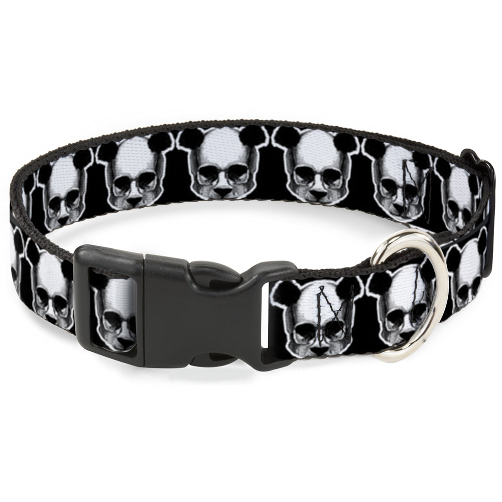 Plastic Clip Collar - Panda Skulls Plastic Clip Collars Buckle-Down